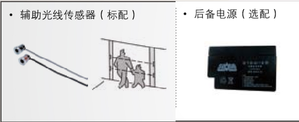 附加功能（备用电源、辅助光线传感器）